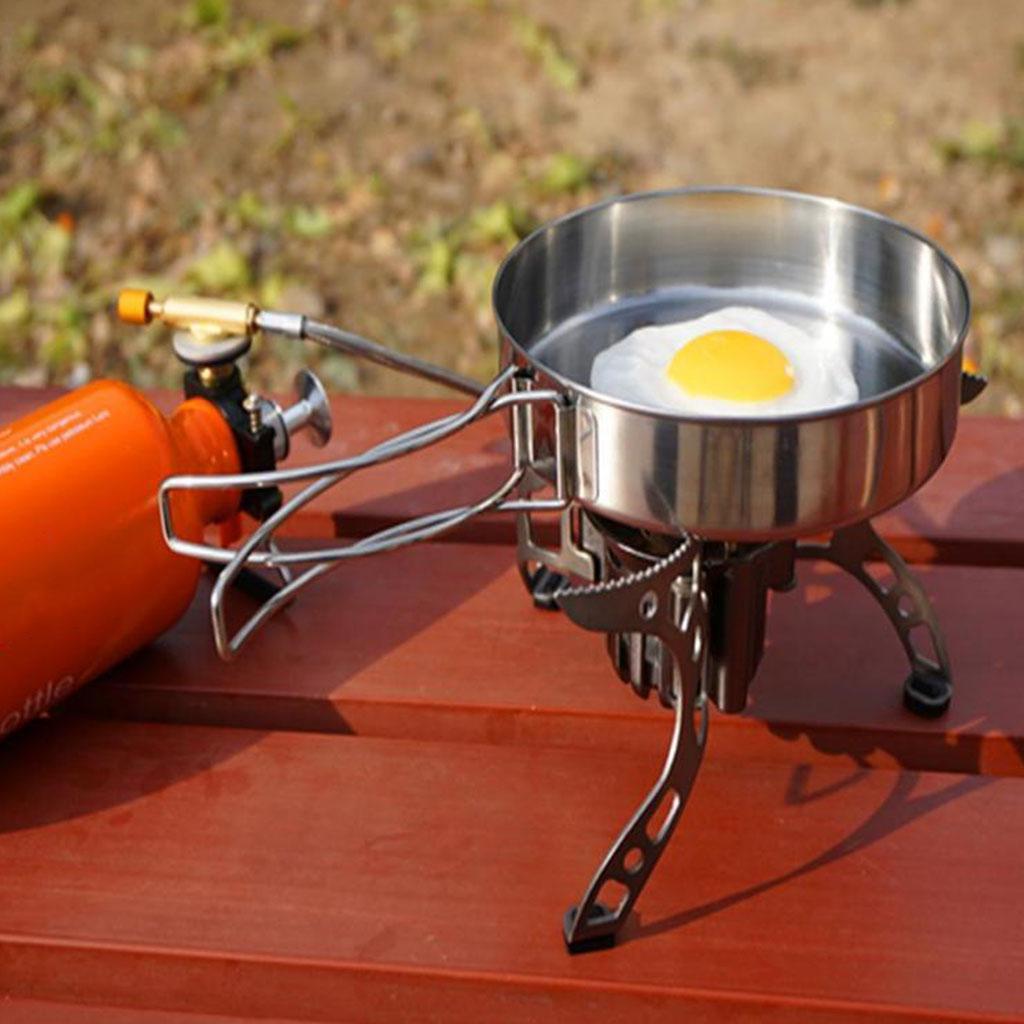 Portable Tableware Frying Pan Bento Food Container Snack Box Mess-Kit Hiking