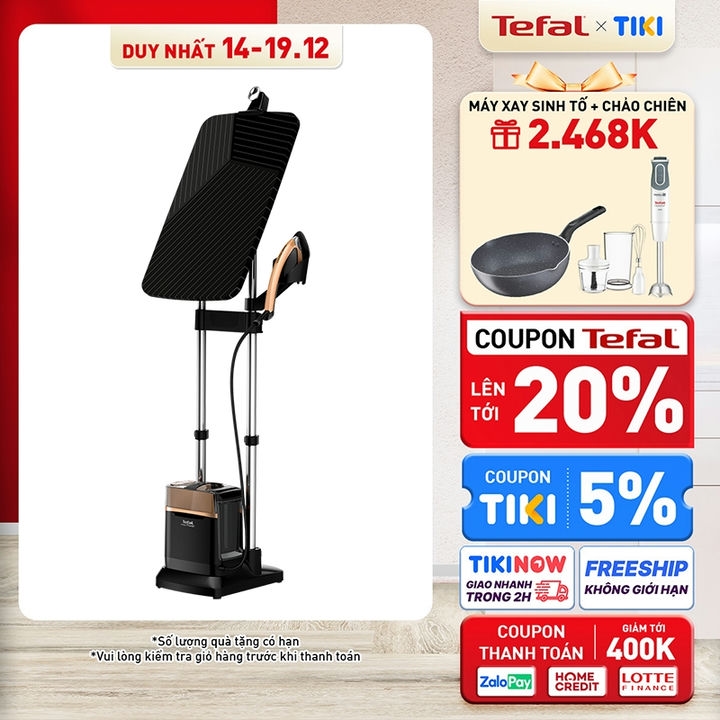 Bàn ủi hơi nước đứng Tefal IXEO Power QT2020EO - Sản xuất tại Pháp, 2170W, 1.1L - Hàng chính hãng