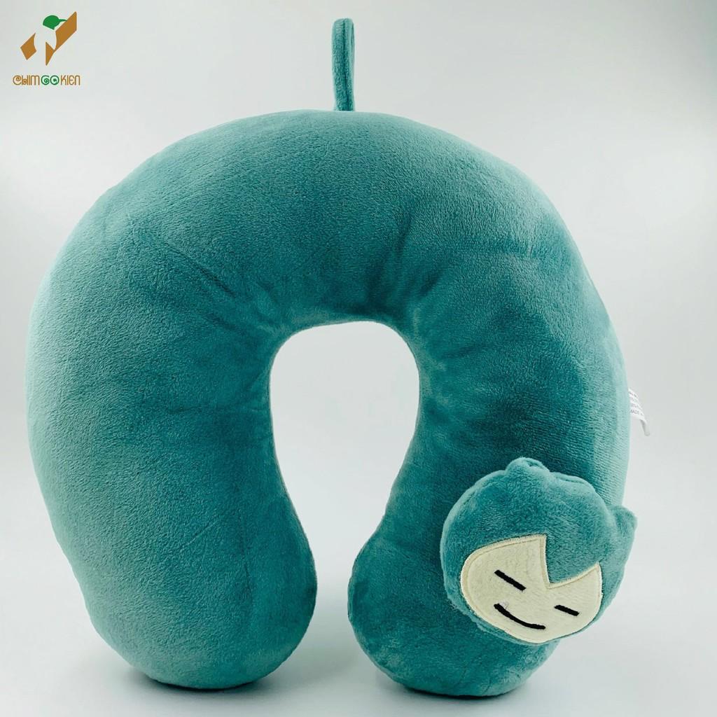 Gối chữ U kê cổ Snorlax , gối Kabigon văn phòng