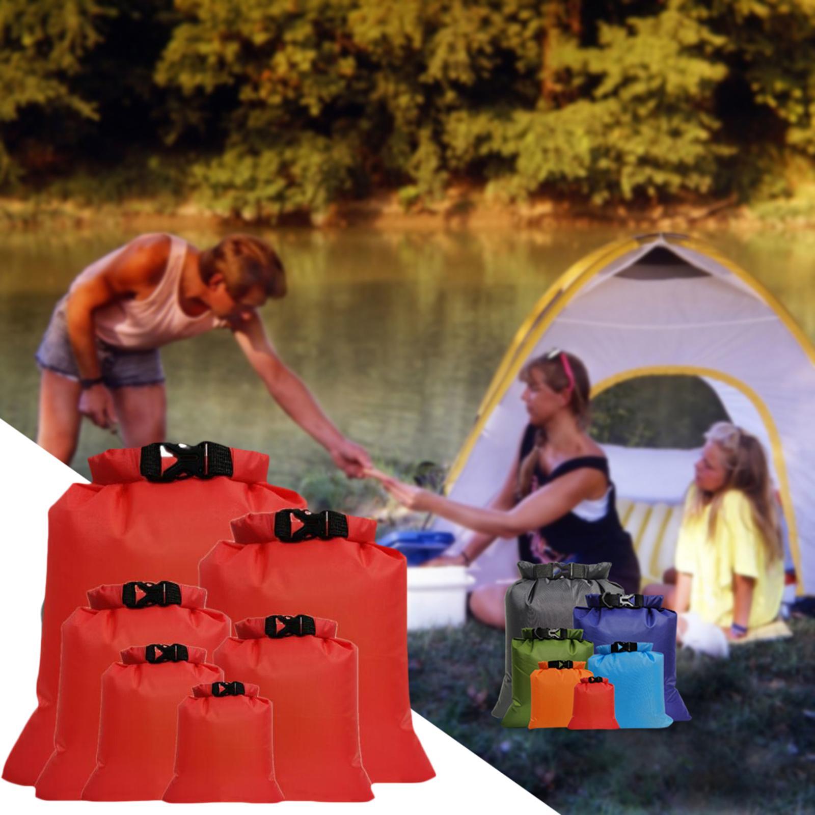 6 Pieces 1.5L / 2.5L / 3L / 3.5L / 5L / 8L Floating Waterproof Bag, Roll Up Bag