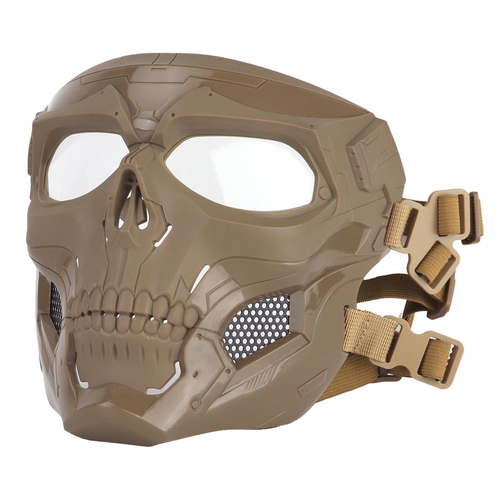 Tactical Face Mask Outdoor Hunting Protective Full Face Masks Cover Black