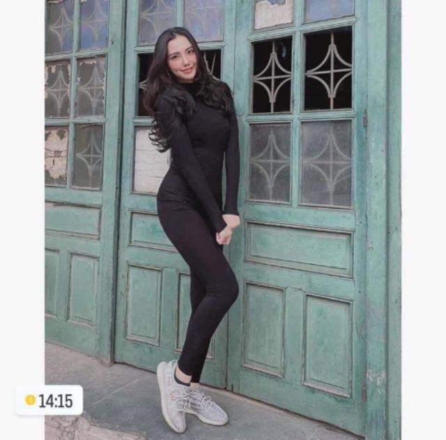 QUẦN LEGGING THÁI MÀU ĐEN RAINBOW - CÓ 2 SIZE