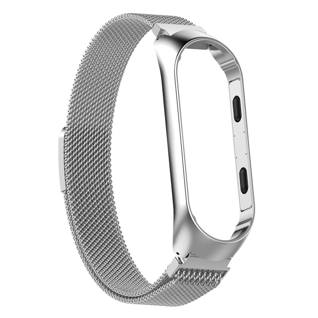 Stainless Steel Replacement Band Fitness Sports Activity Bracelet Wristband for Xiaomi Mi Band 3,Mi Band 4