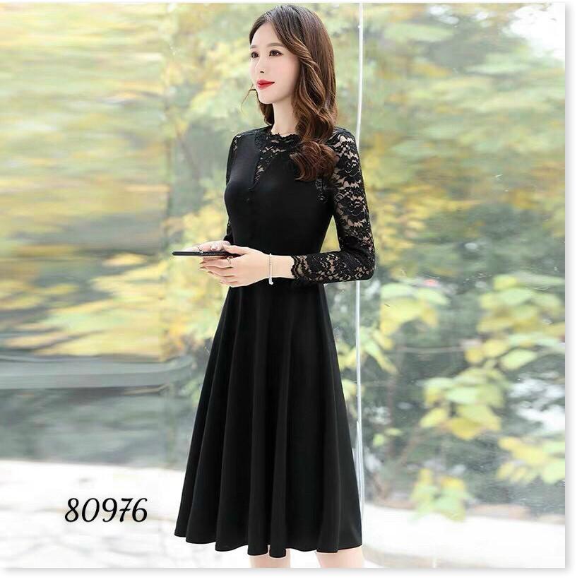 ĐẦM UMI PHỐI REN KÈM NỊT SIÊU ĐẸP TÔN DÁNG CHO CHỊ EM THỜI TRANG LANO STORE
