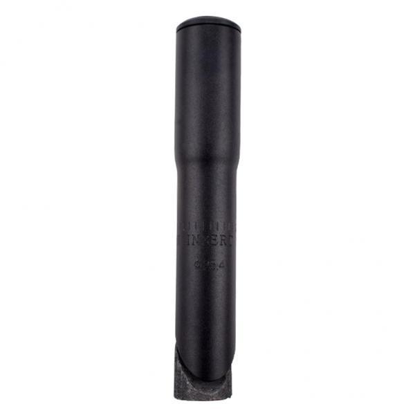 2x Road Bike Quill Handlebar Stem Adapter 22.2 Mm 25.4 Mm Stem Riser Extender - Black 25.4 Mm