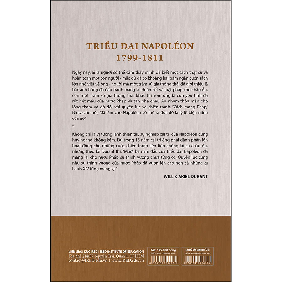 Phần 11: Văn Minh Thời Đại Napoleon - Tập 2: Triều Đại Napoleon - Lịch Sử Văn Minh Thế Giới (Tái Bản)