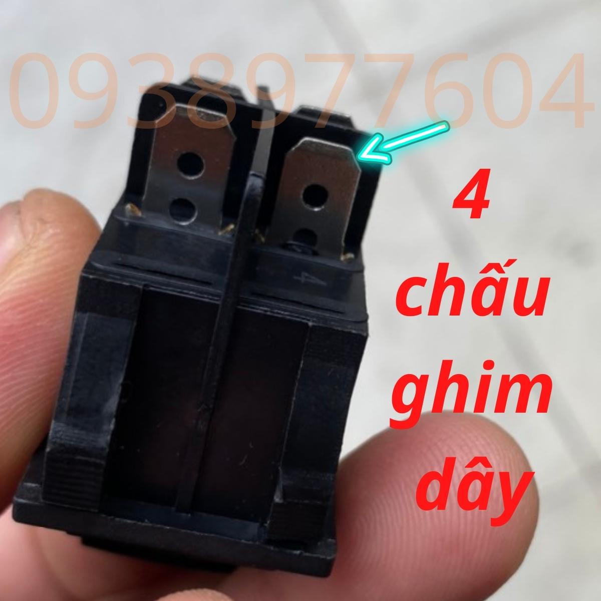 Công tắc máy xay sinh tố công nghiệp bằng nhựa chịu nhiệt, tiếp điểm đồng, 4 chấu ghim dây, dùng cho tất cả các máy xay