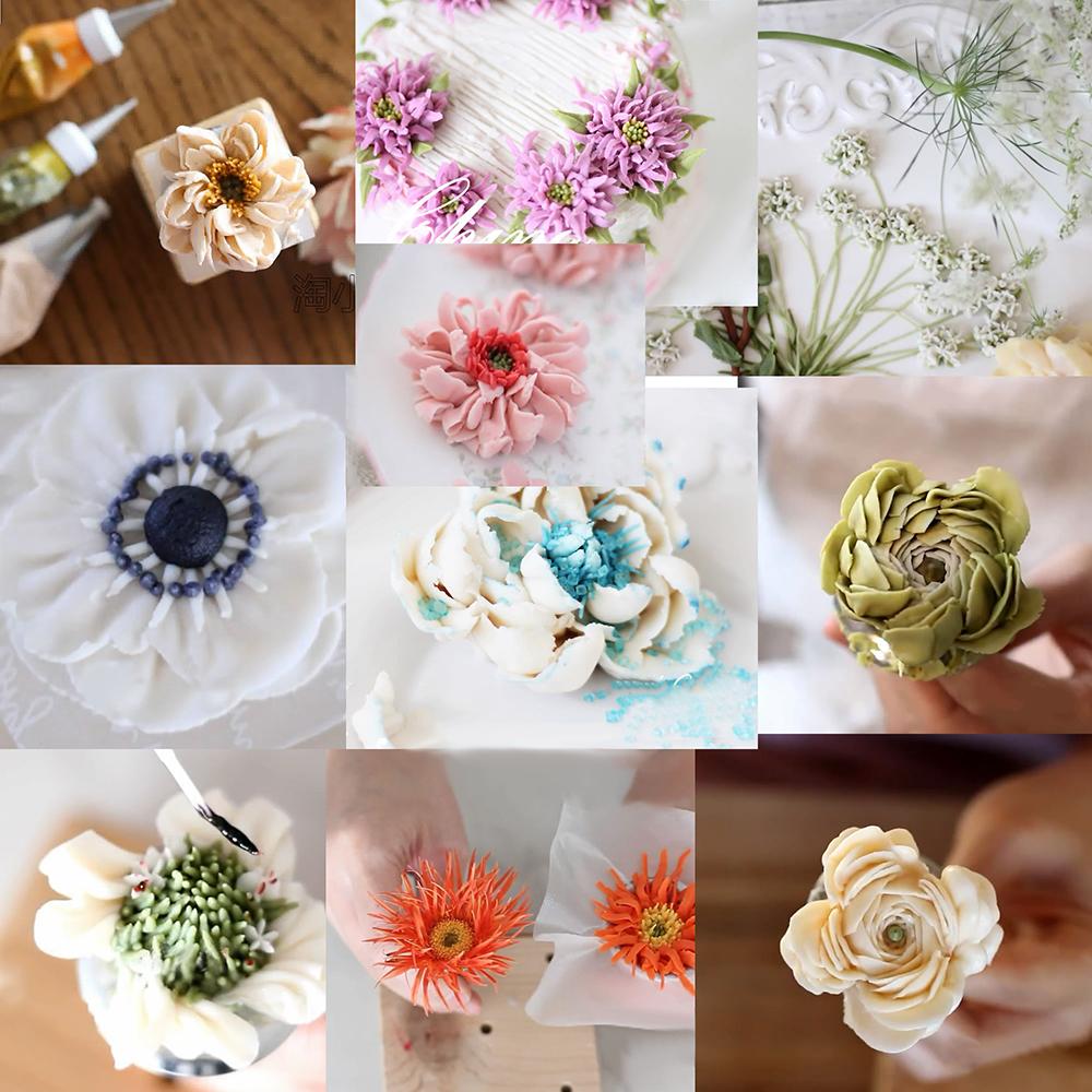 28 Cái/bộ Ốp Bánh Ngọt Túi Đầu Bếp Tự Làm Ống Dạng Ống Dẫn Kem Có Thể Tái Sử Dụng Bánh Ngọt Túi + 12 Hoa Hồng Vòi Phun Bộ Bánh trang Trí Dụng Cụ