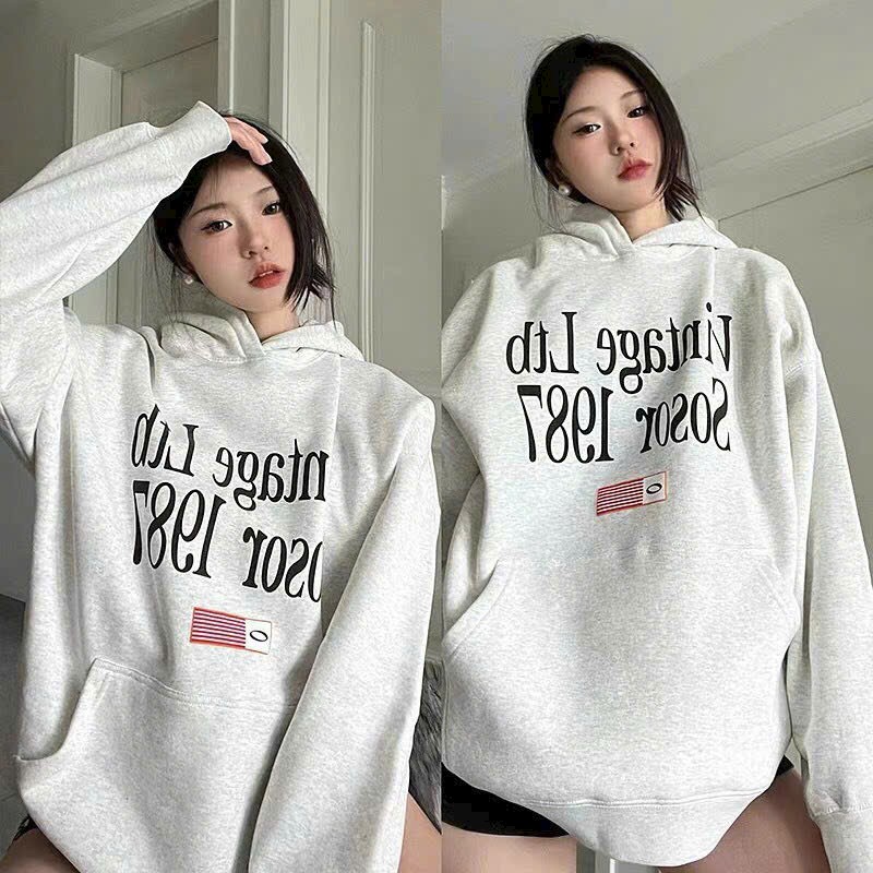 Hình ảnh Áo Hoodie VINTAGE 1987 Form Unisex Mũ Rộng 2 Lớp , Áo Khoác Hoodie Local Brand Nam Nữ Mặc Đều Đẹp Nỉ Bông In Chữ 1987 Trước Ngực Xinh Chất Nỉ Bông Dày Dặn