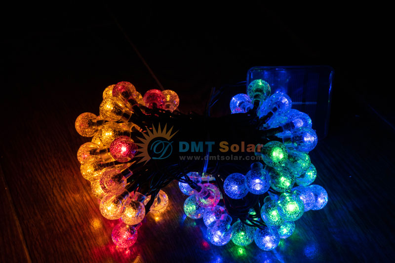 Đèn led dây pha lê trang trí năng lượng mặt trời - LED NHIỀU MÀU LD04-RGB