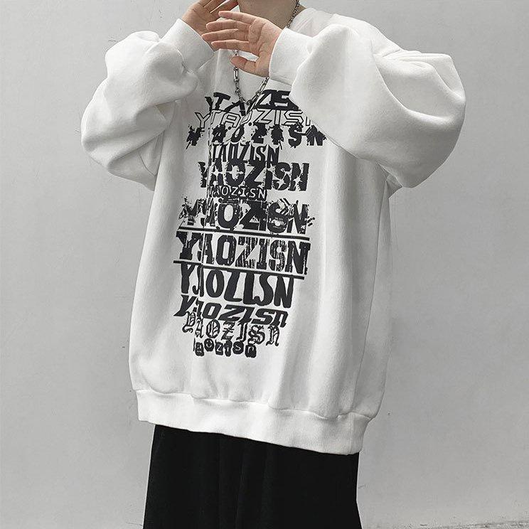 Áo dài tay trơn NỈ BÔNG Unisex MonsterX IZIZ Sweater Ulzzang cặp đôi nam nữ form rộng oversize Hàn Quốc