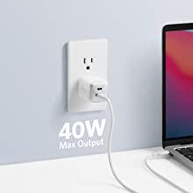 Củ Sạc Anker USB C 40W 521 PIQ 3.0 Sạc Nhanh Nhỏ Gọn Không Gập Lại Cho iPhone 13 Galaxy Pixel 4 / 3 iPad / iPad Mini