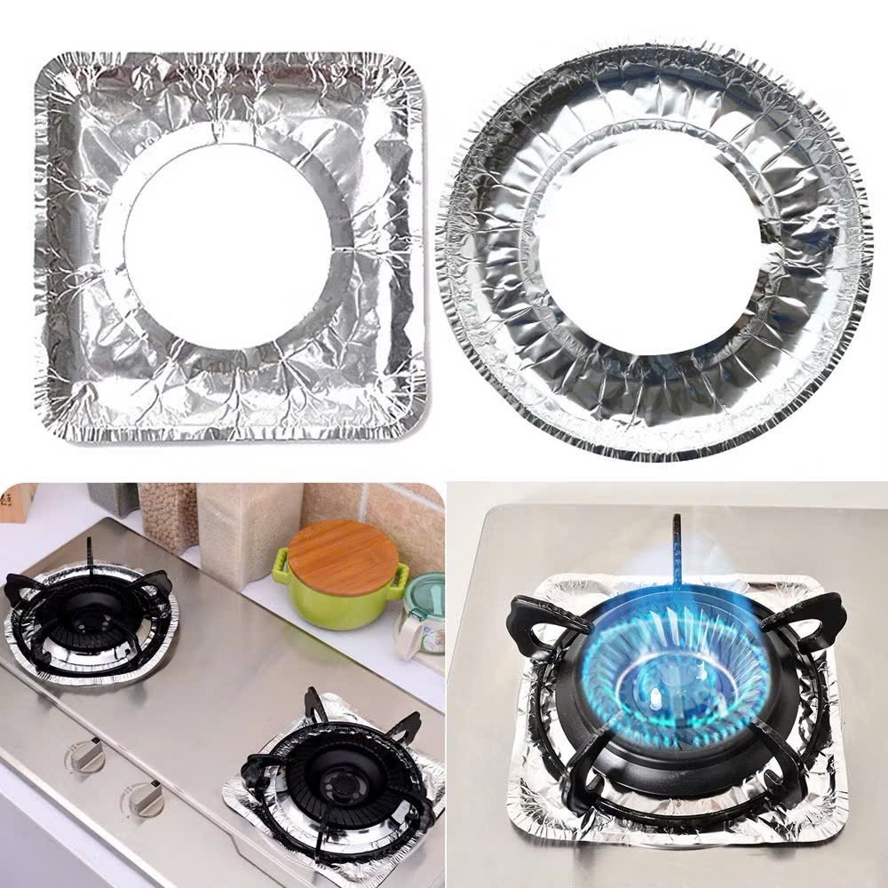 Combo 10 Khay Giấy Bạc Lót Bếp Ga Chống Dầu Bắn Dễ Lau Chùi - HÀNG CHÍNH HÃNG MINIIN