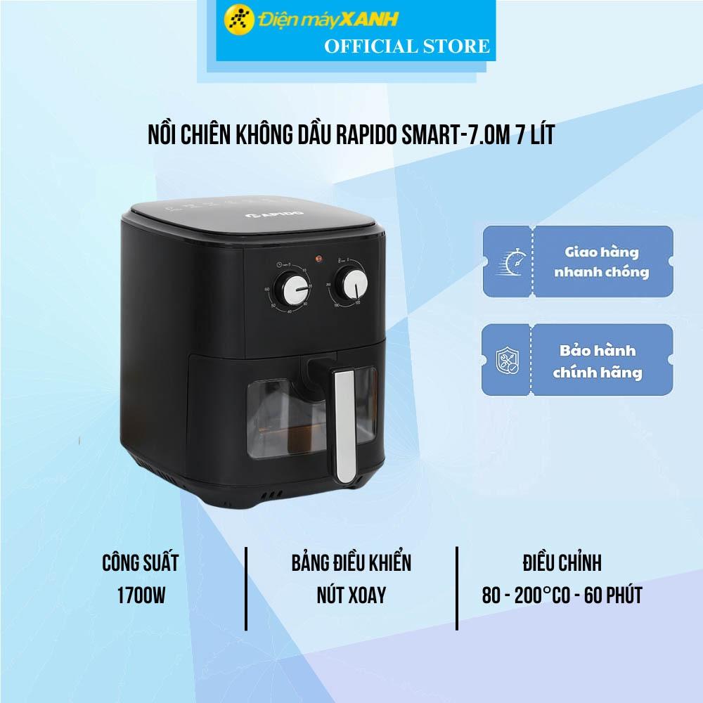 Nồi chiên không dầu Rapido SMART-7.0M 7 lít - Hàng Chính Hãng