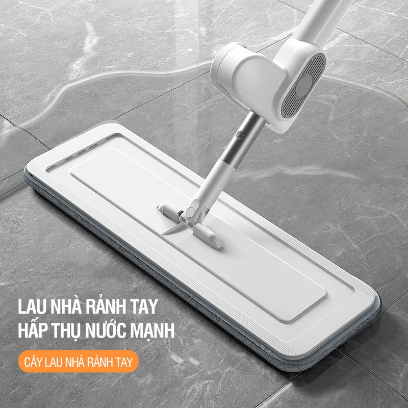 Cây lau nhà tự vắt phun sương xoay 360 độ lau sạch khô nhanh - Kitimop Spray Pro