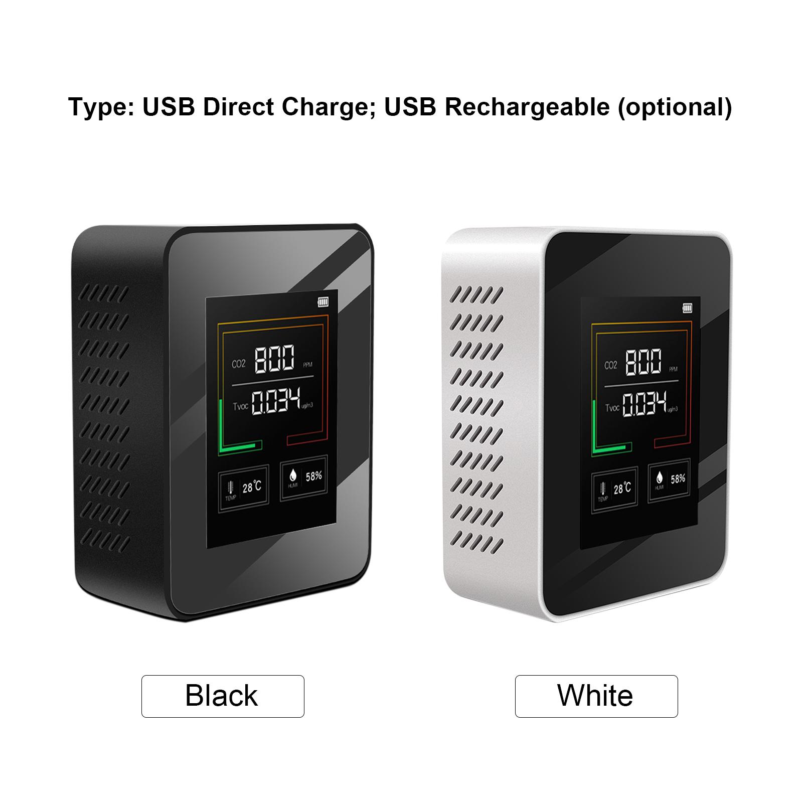 CO2 Meter LCD Backlight Indoor Carbon Dioxide CO2 Concentration Detector Intelligent Air Quality Analyzer Tester with