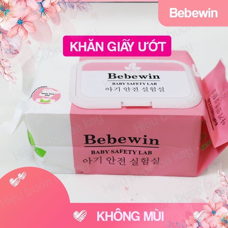 Khăn Giấy Ướt Bebewin Hàn Quốc Gói To 660g 150 Tờ Không Mùi An Toàn Cho Da