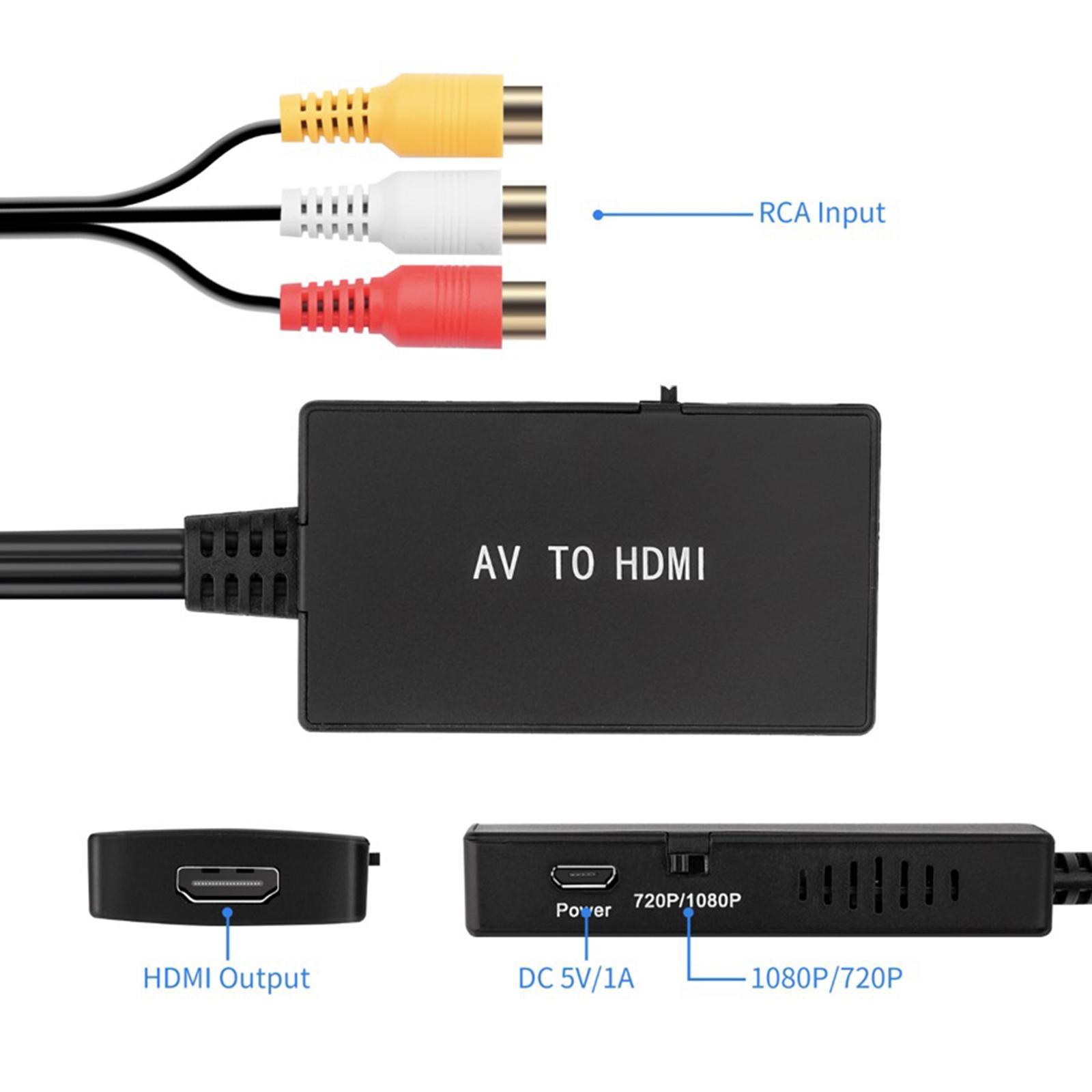 RCA to Converter Composite to Adapter Supports PAL NTSC for TV DVD