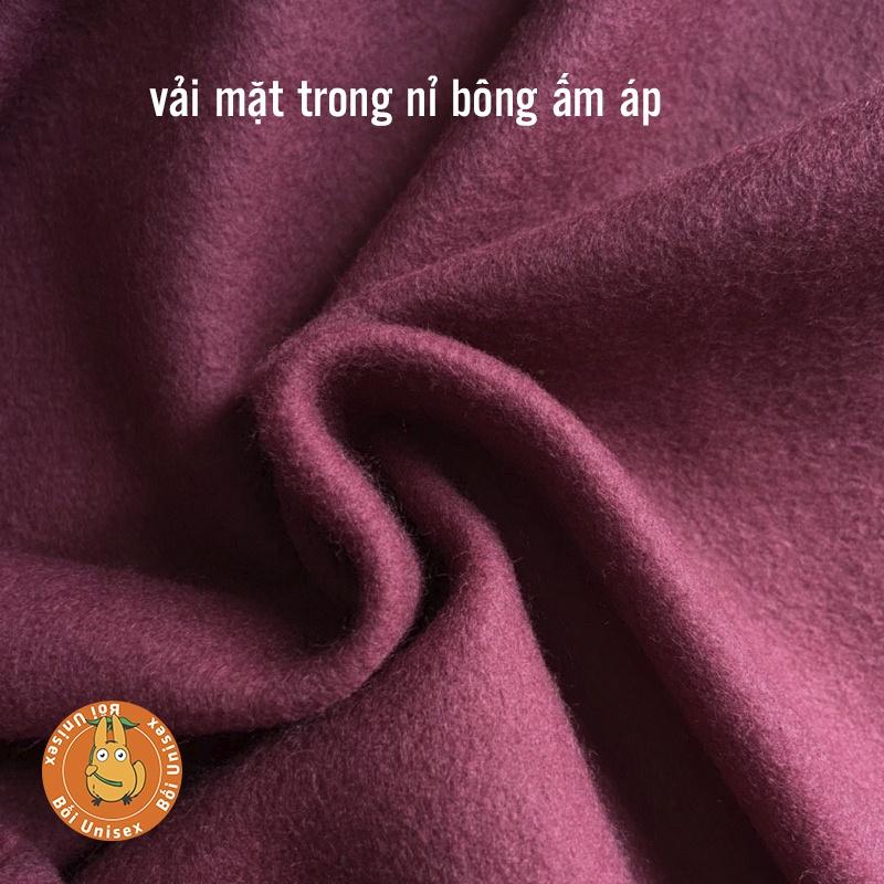 Áo sweater nỉ bông đỏ dày Cao Cấp FreeSize Optimist Nam Nữ phối đồ đẹp