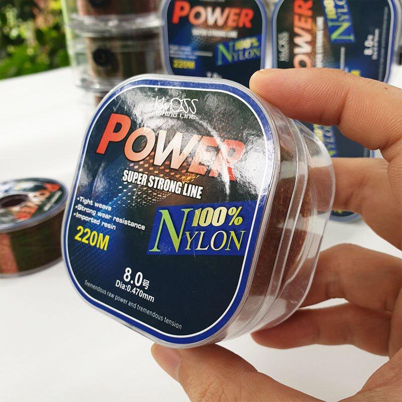 Cước Câu Cá Nylon Super Power Dây Câu Tàng HÌnh Dùng Làm Dây Trục Câu Cá, Phụ Kiện Câu Cá