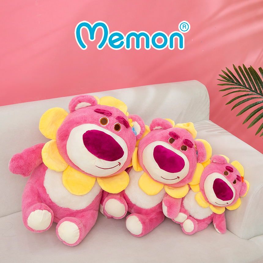 Gấu Bông Lotso Hugging Bear Mặt Hoa 35cm-50cm Cao Cấp Memon