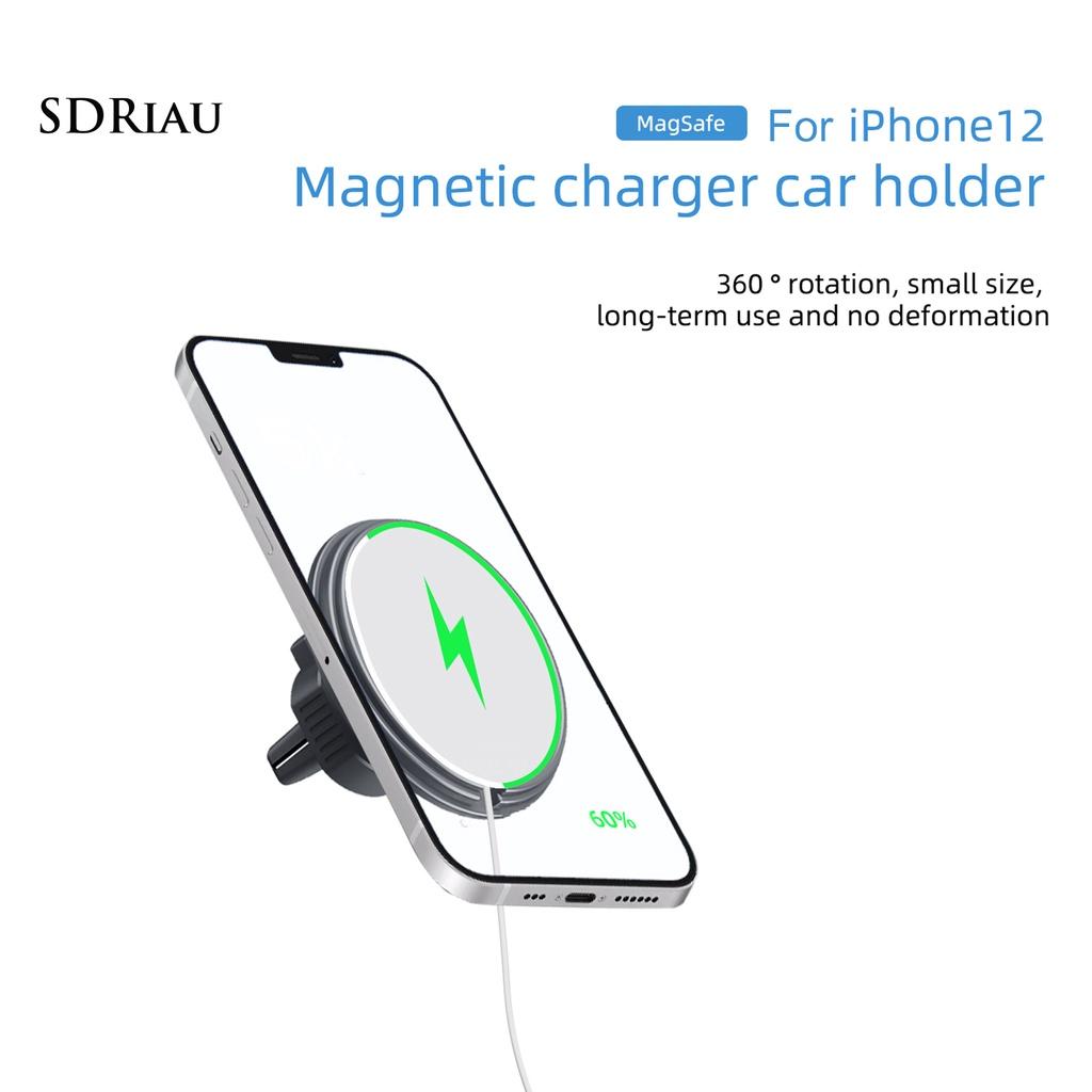 *QCDZ* Car Air Vent Dashboard Mount Phone Holder for iPhone 12 Magsafe Wireless Charger