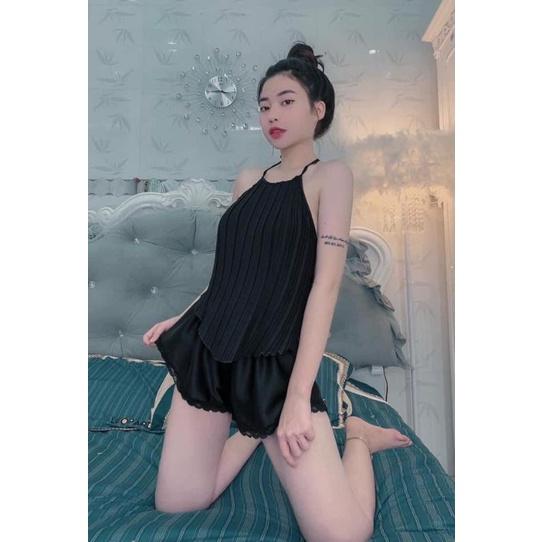 Đồ ngủ yếm dập ly sexy dễ thươngĐồ ngủ sexy giá sỉ
