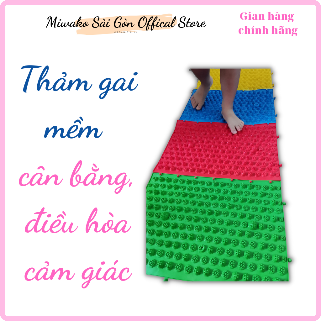 Thảm gai MỀM cân bằng và điều hòa cảm giác cho bé