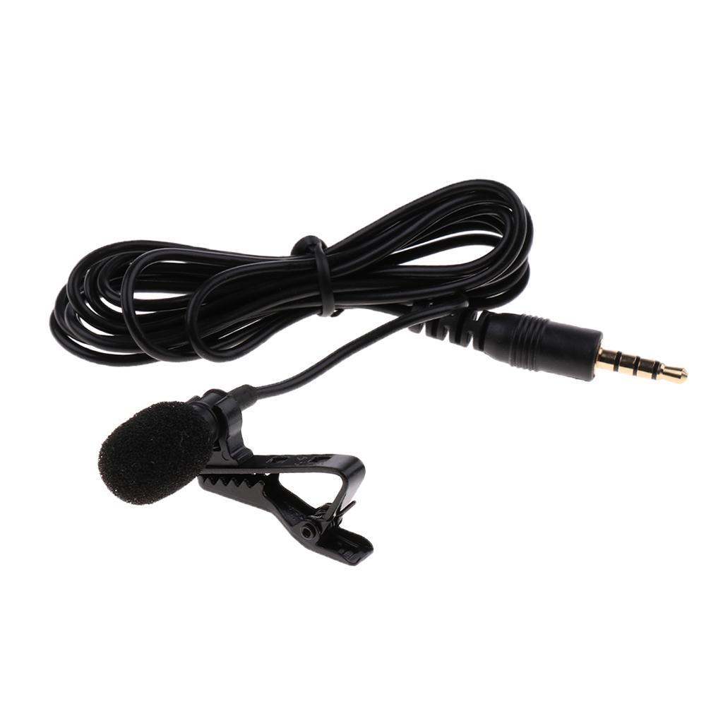 Lavalier Lapel Clip-on Omnidirectional Condenser Microphone for Apple for iPhone, Ipad, iPad Touch, Samsung Android and Windows Smartphones
