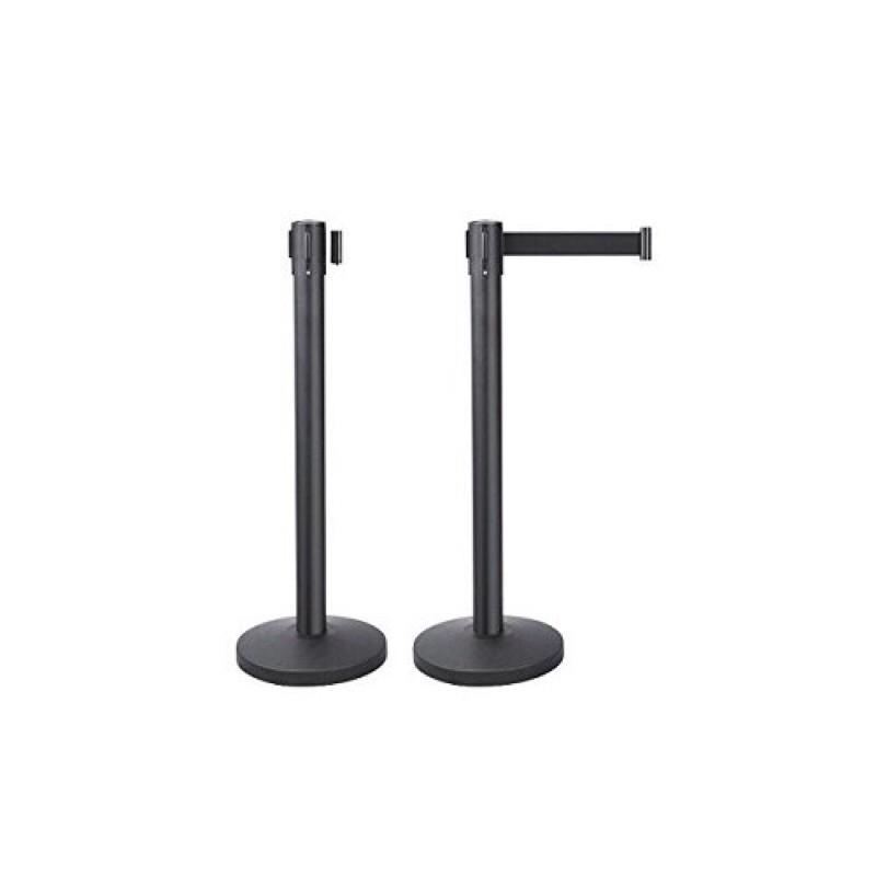 Cột chắn inox dây đen 2m.