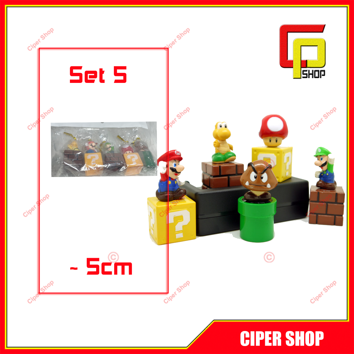 Mô hình nhân vật trong game Mario - Figure Mario bros - Mô hình Mario mini