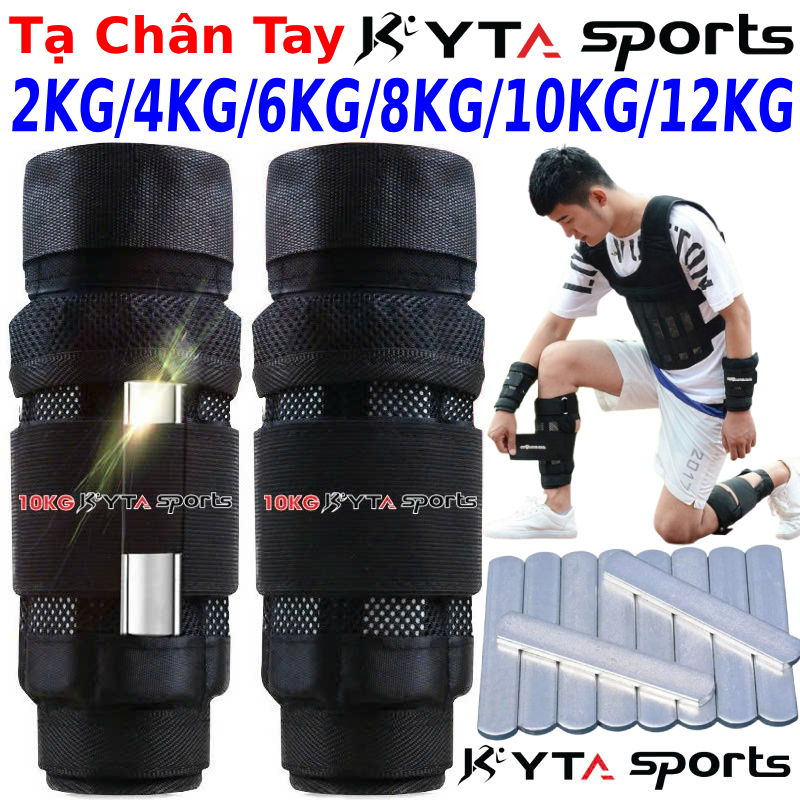 Tạ đeo chân tay, tạ cơ thể, áo tạ thể lực thể thao cao cấp phiên bản 5.0 10KG8KG6KG5KG4KG3KGĐôi chính hãng Kyta Sport, hỗ trợ tập luyện, giảm mỡ tăng cơ, phát triển chiều cao, sức bật và sức bền – Tạ tay 3KGĐôi