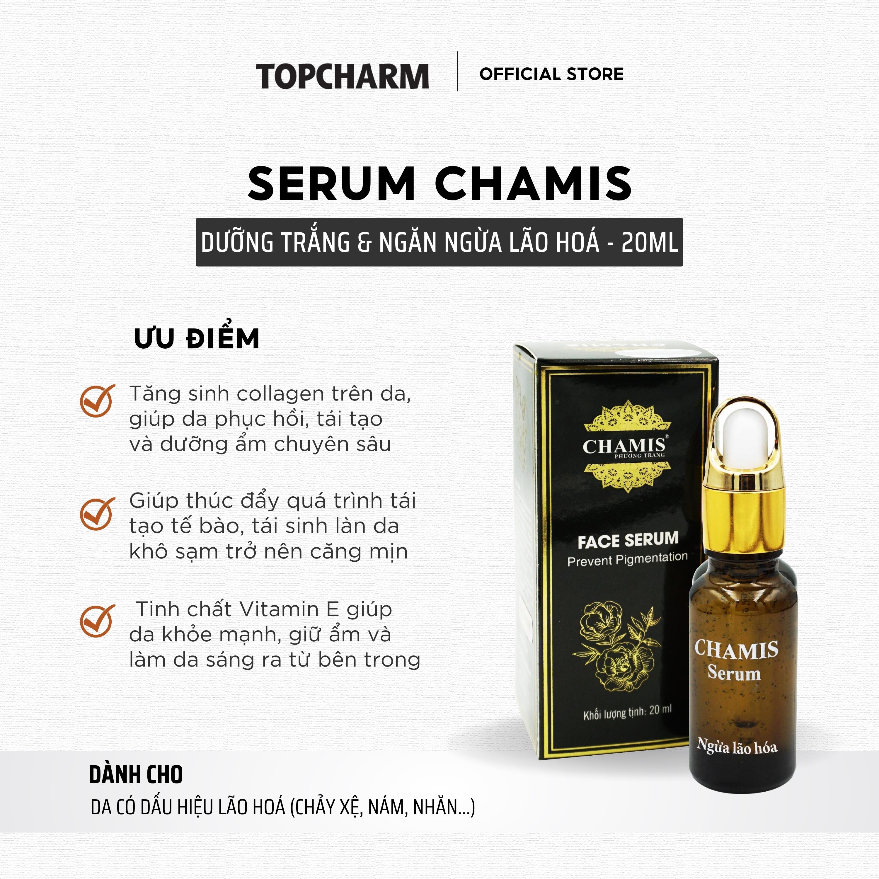 Combo Kem dưỡng và Serum ngừa lão hoá, mờ nếp nhăn CHAMIS