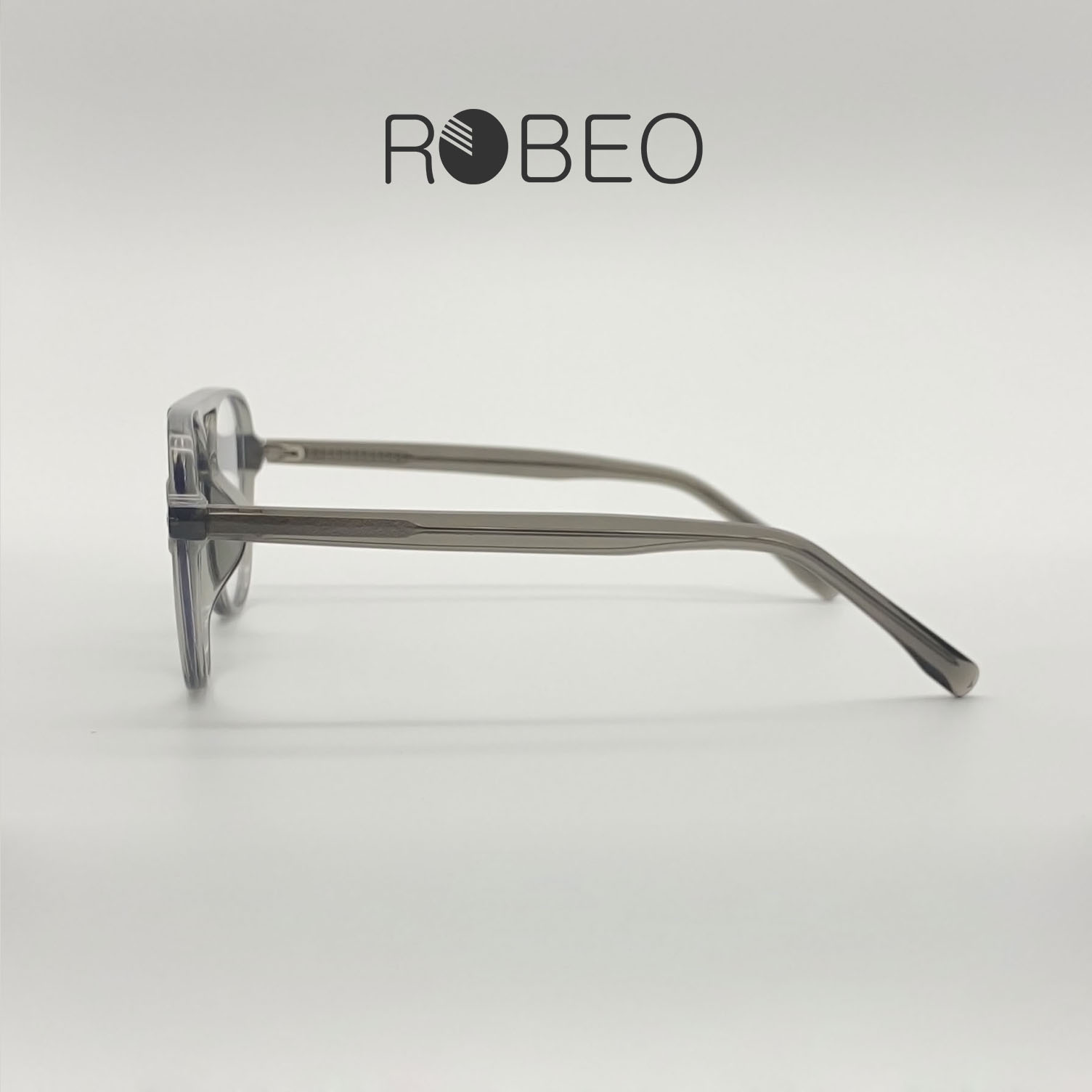 Gọng kính cận nam nữ ROBEO R0429, kiểu dáng chuồn chuồn mắt chống ánh sáng xanh - Fullbox