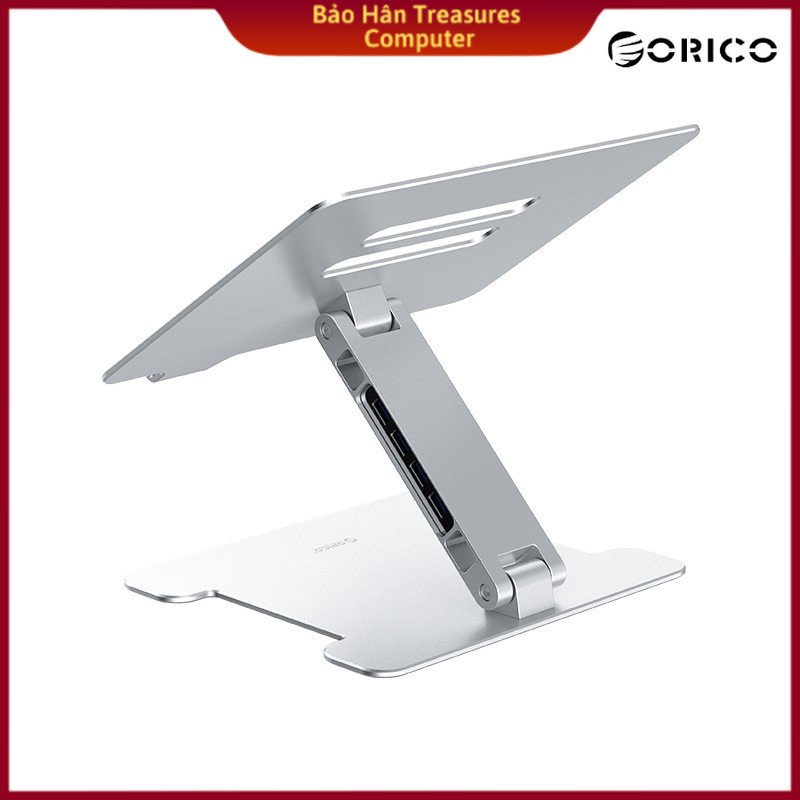 Giá đỡ Laptop tích hợp USB Hub ORICO LST-4A-SV- Hàng Chính Hãng