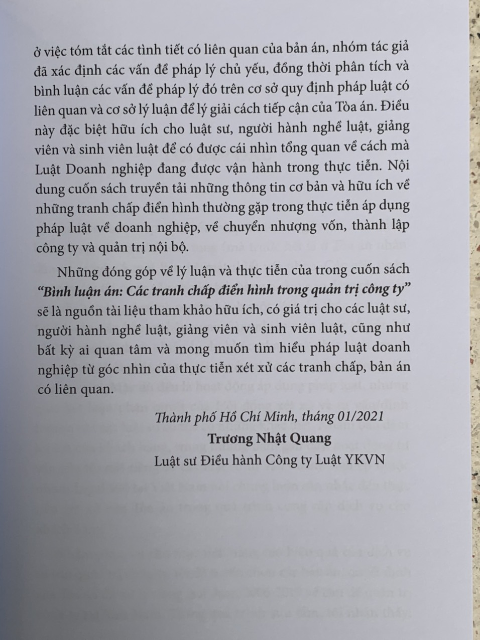 Bình Luận Án Các Tranh Chấp Điển Hình Trong Quản Trị Công Ty