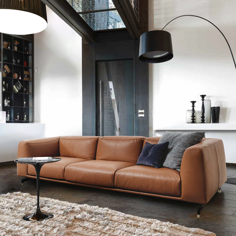 Ghế Sofa Băng Dài Bọc Da Hàn Quốc Cao Cấp Cho Phòng Khách, Phong Cách Cực Kỳ Sang Trọng Và Tinh Tế Mã HB-06