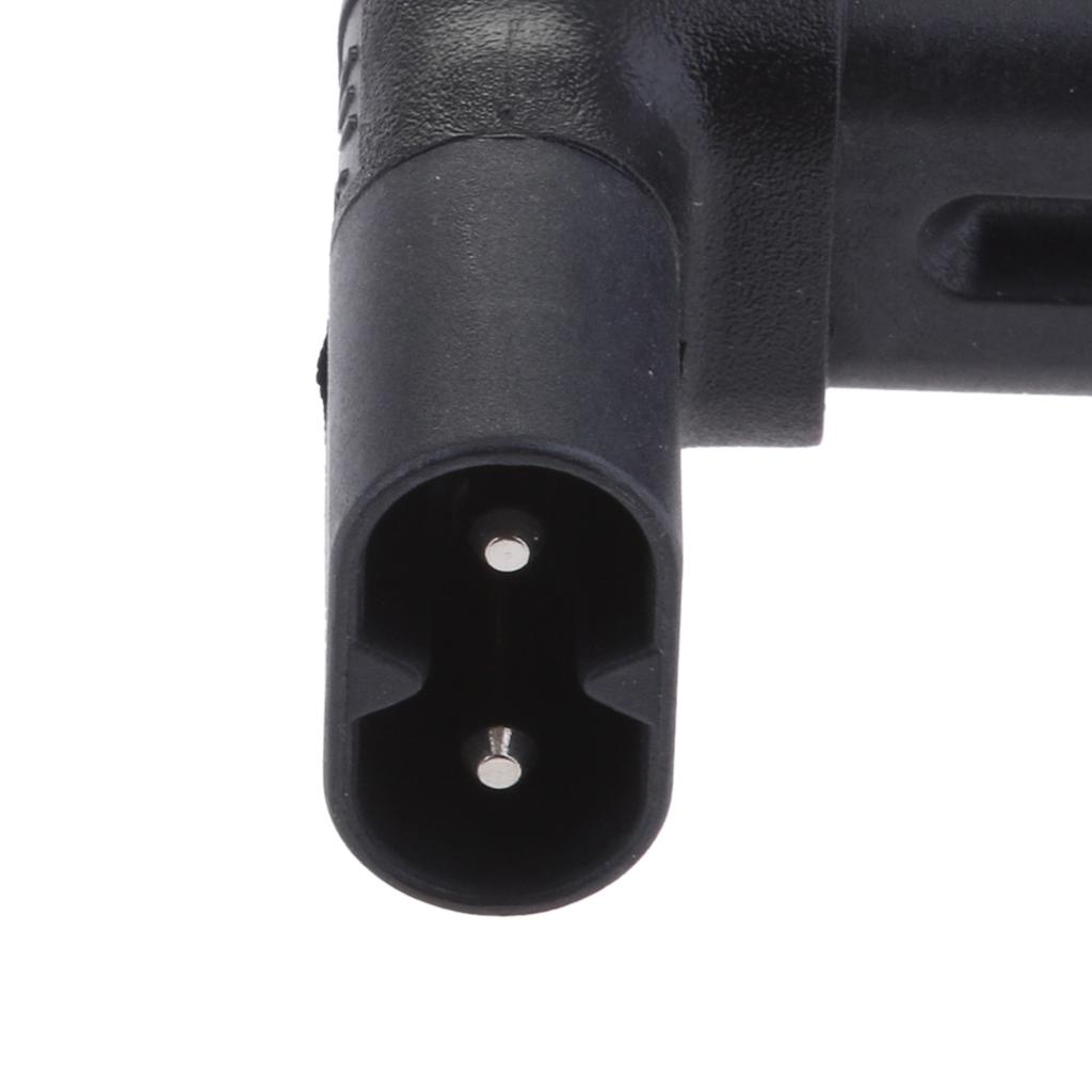 IEC320 C7 to C8 Right Angle 90 Degree Angled AC Power Adapter Extension