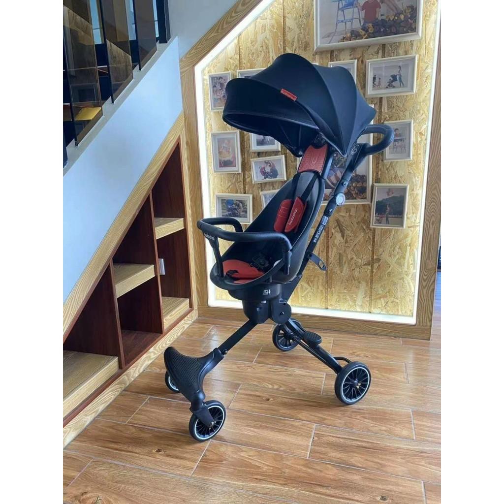 Xe đẩy 2 chiều v5b cho bé màu nâu cao cấp
