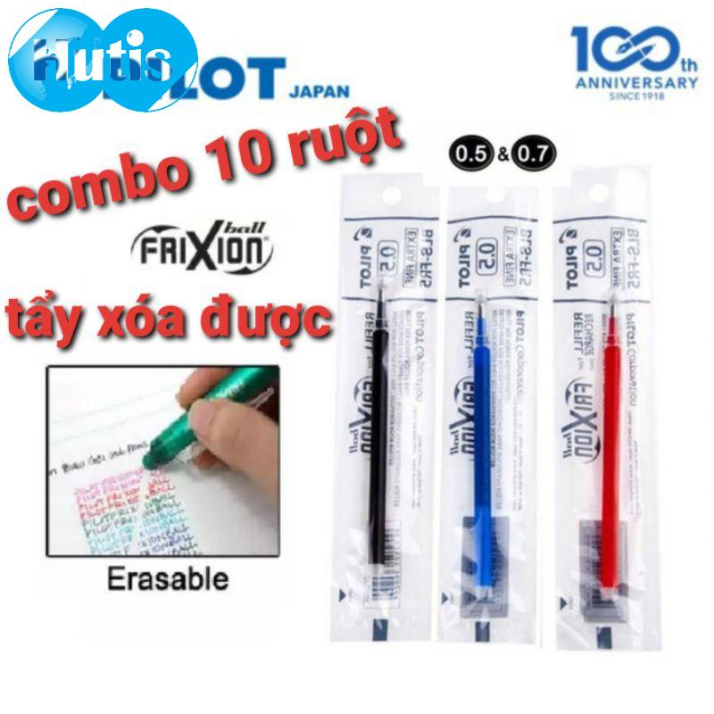 COMBO 10 RUỘT BÚT TẨY XÓA ĐƯỢC PILOT FRIXION