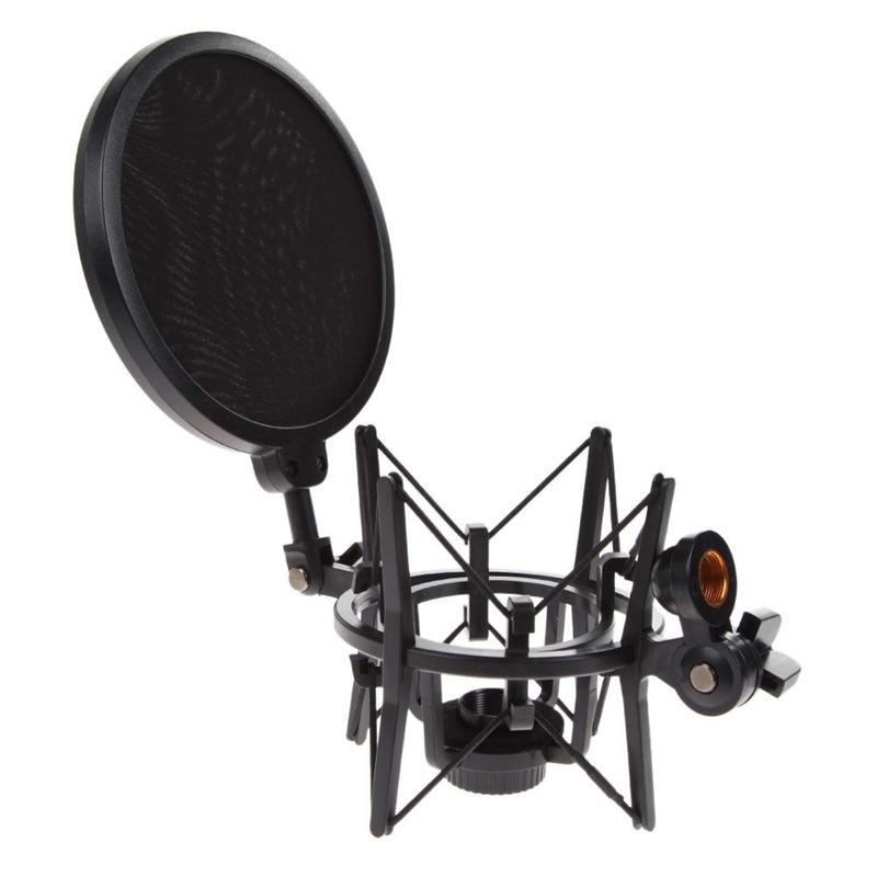 Micro chuyên nghiệp đứng mic Mic Universal Mount với giá đỡ đầu nối khiên