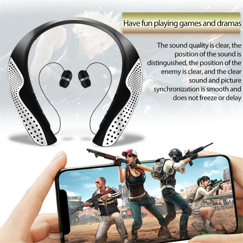 100 Giờ Tai Nghe Không Dây Bluetooth 5.0 Stereo Tai Nghe Nhét Tai Thể Thao Tai Nghe Nhét Tai Có Mic Cổ Gắn Loa Tai Nghe