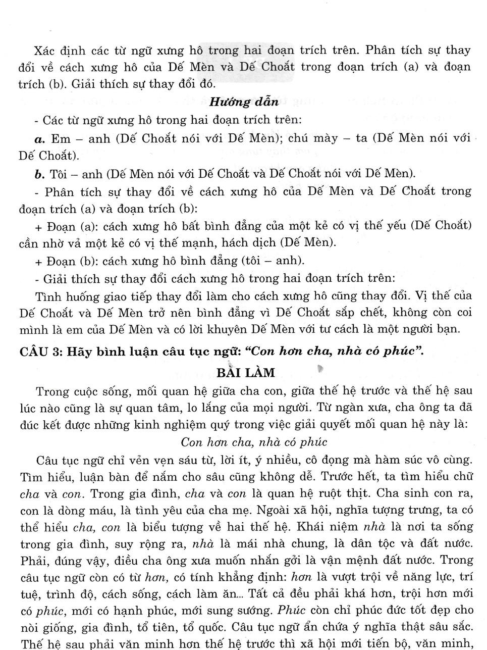 Các Dạng Đề Kiểm Tra Ngữ Văn 9