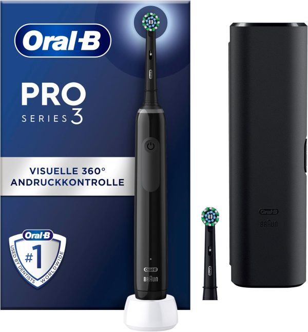 Bàn chải đánh răng điện Oral-B Pro Series 3 Màu Đen kèm Hộp Hàng chính hãng