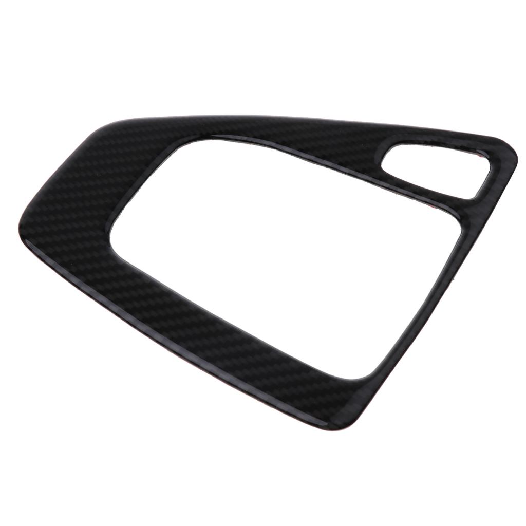 Car Gear Shift Surround Frame Cover Carbon Fiber