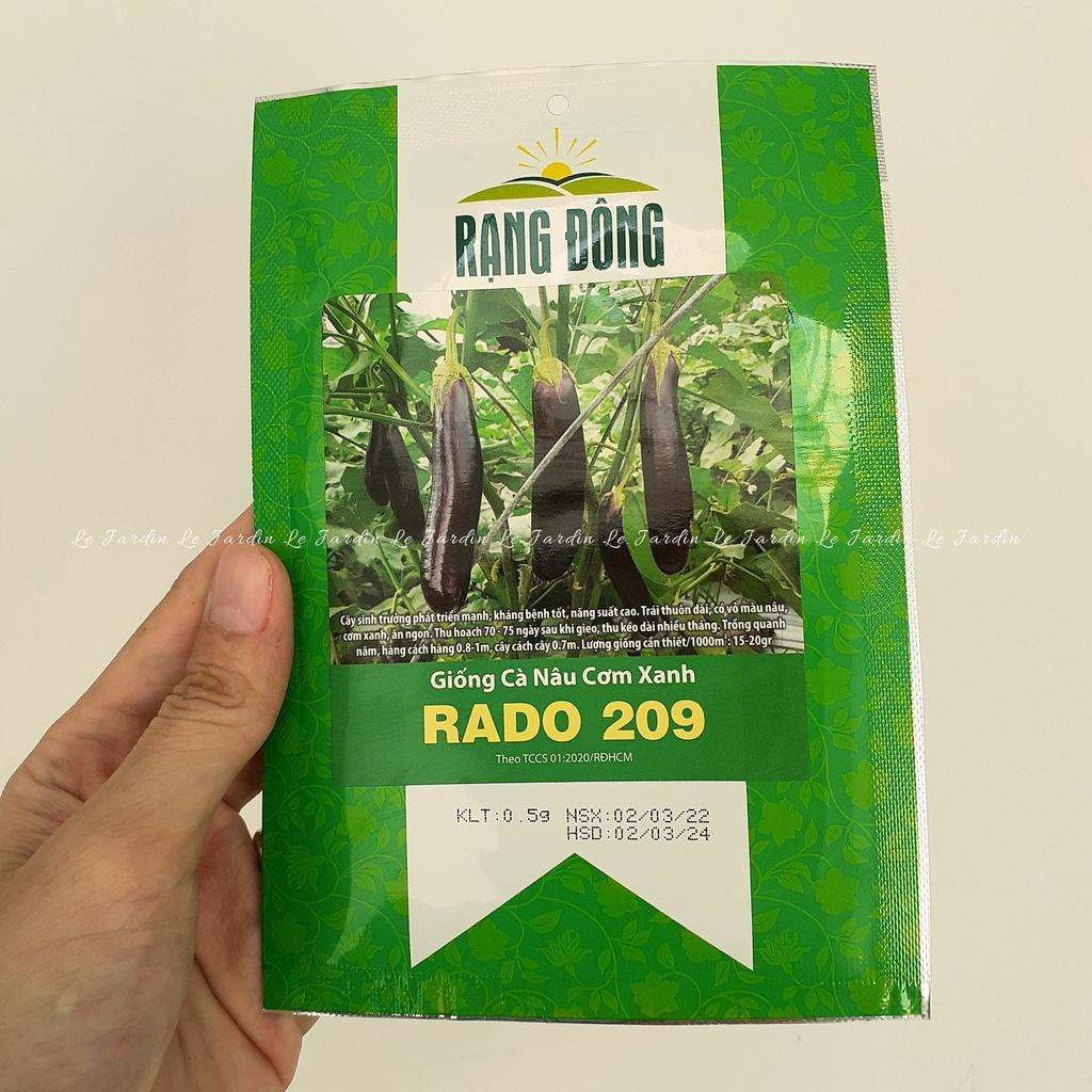 Hạt giống cà nâu cơm xanh Rado 209 gói 0,5gr - DỄ TRỒNG