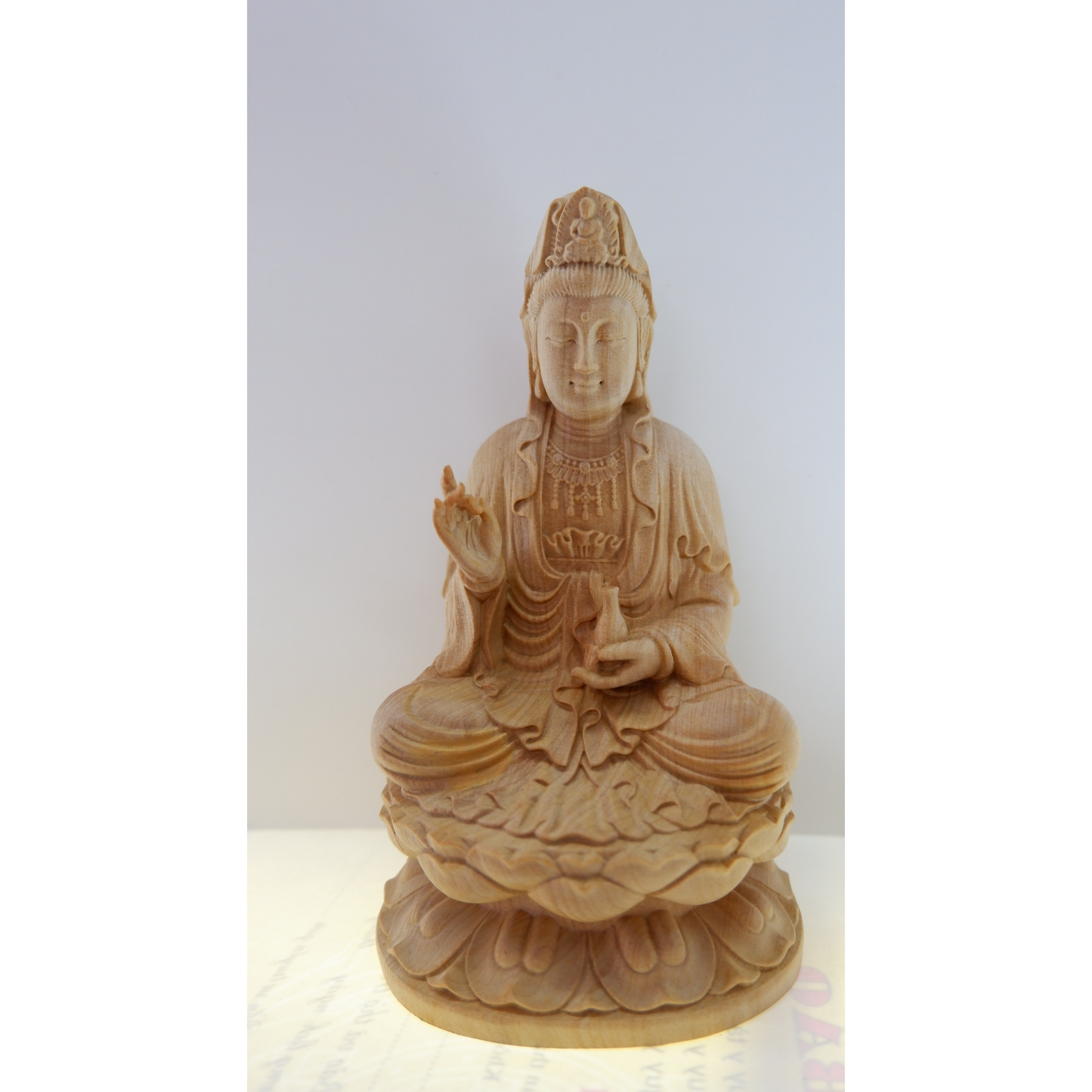 Tượng gỗ Phật Bà Quan Âm ( gỗ Hoàng Dương)