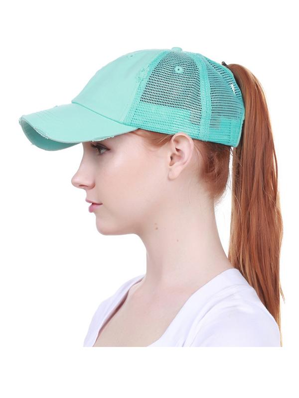 Nón Lưỡi Trai Nữ KBETHOS Ponytail Mesh Trucker Baseball Cap