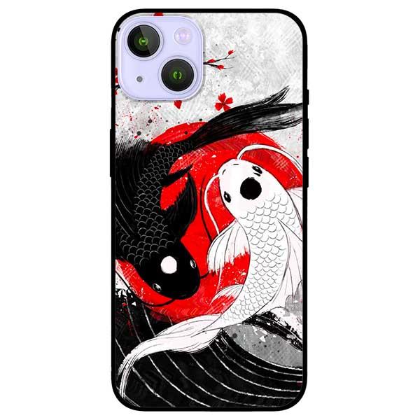 Ốp lưng dành cho Iphone 13 Mini - Iphone 13 - Iphone 13 Pro -  Iphone 13 Pro Max - Cá Chép Đen Trắng