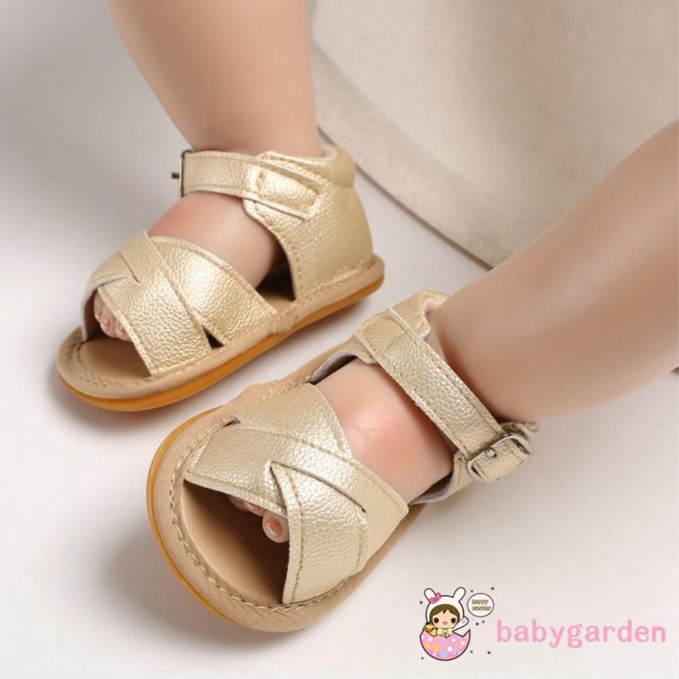 Giày sandal da PU chống trượt cho bé gái